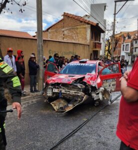 Accidente en el Circuito Óscar Crespo deja varios heridos en Sucre