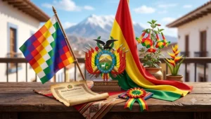 Bolivia reconoce siete símbolos patrios establecidos por la Constitución